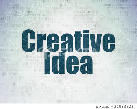 Business concept: Creative Idea on Digital Data 25933823