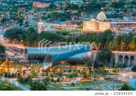 Evening Illuminated View Of The Concert Hall, Rike 25934105