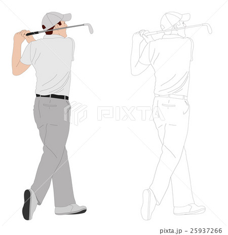 golfer illustration 25937266