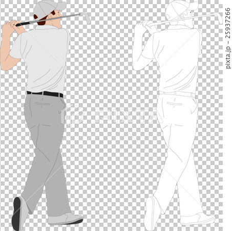 golfer illustration 25937266
