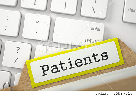 Folder Register with Patients. 3D. Folder Register with Patients. 3D. 25937516