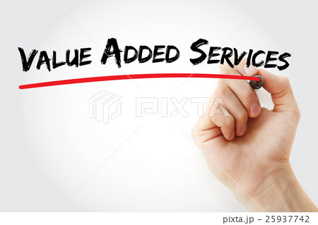 Hand writing Value Added Services with marker Hand writing Value Added Services with marker 25937742