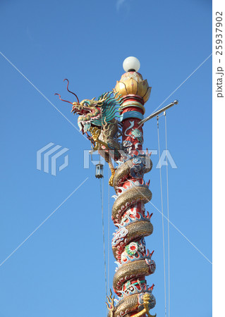 Dragon lamp pole from Chanthaburi Thailand. 25937902