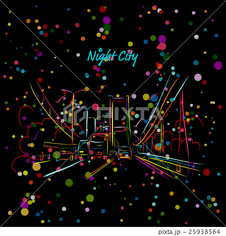 Night city road for your design Night city road for your design 25938564