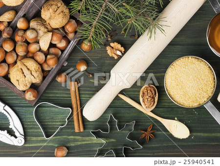 Ingredients for Christmas ginger gingerbreads 25940541