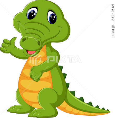illustration of cute  crocodile Cartoon 25940584