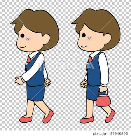 Suit company worker woman walking 2 Suit company worker woman walking 2 25940896