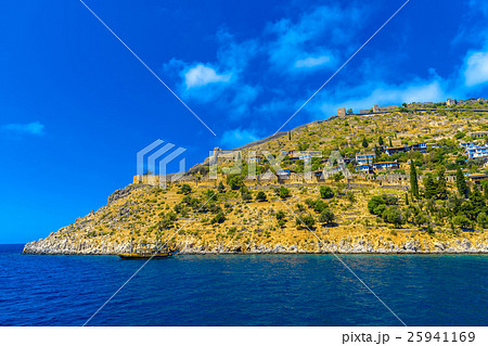 View on Alanya fortress from seaside 25941169