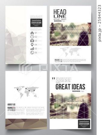 Set of business templates for brochure, magazine Set of business templates for brochure, magazine 25944323