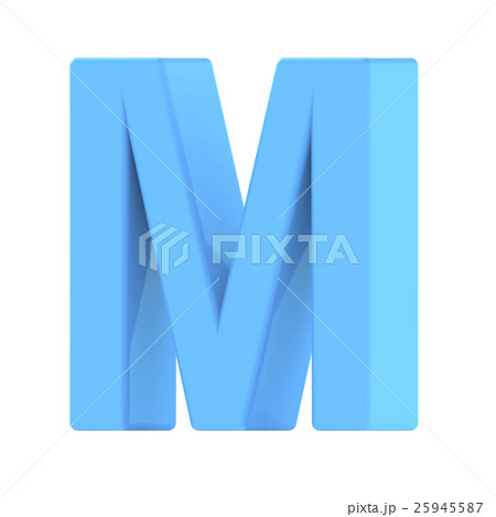 light blue letter M 25945587