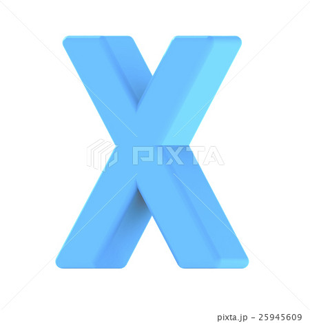 light blue letter X 25945609
