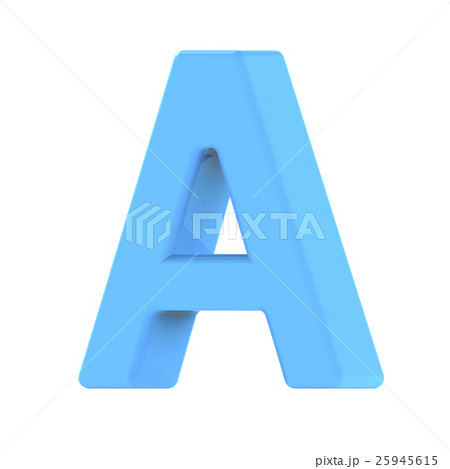 light blue letter A 25945615