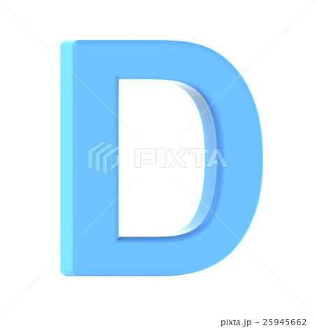 light blue letter D 25945662