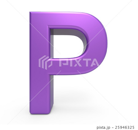3d purple letter P 25946325