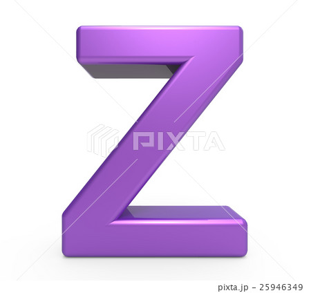 3d purple letter Z 25946349