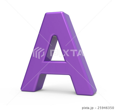 3d purple letter A 25946350