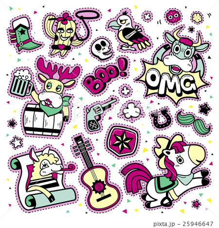 Lovely patch badges set Lovely patch badges set 25946647
