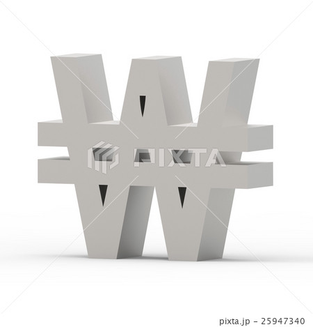 grey Won signのイラスト素材 [25947340] - PIXTA