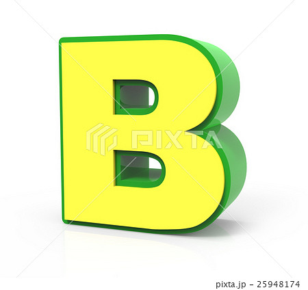 3d Toy Letter Bのイラスト素材