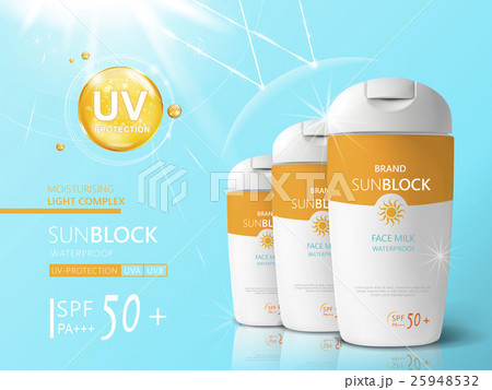 Sunblock ads template Sunblock ads template 25948532