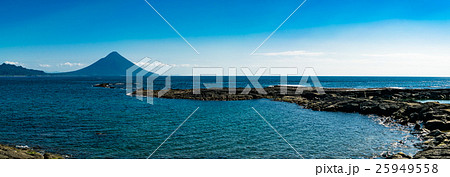 番所鼻自然公園より開聞岳を望む 25949558