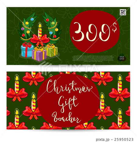 Christmas Gift Voucher with Prepaid Sum Template Christmas Gift Voucher with Prepaid Sum Template 25950523