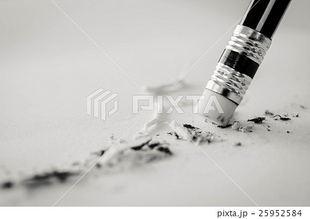 pencil eraser. pencil eraser removing a written pencil eraser. pencil eraser removing a written 25952584