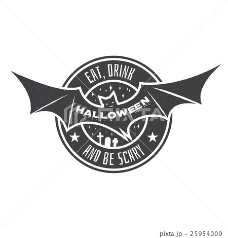 Halloween vintage badge, emblem or label. Halloween vintage badge, emblem or label. 25954009