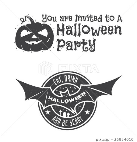 Halloween vintage badges, emblems or labels. Halloween vintage badges, emblems or labels. 25954010
