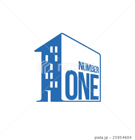 blue and white number one logo as apartment house blue and white number one logo as apartment house 25954604