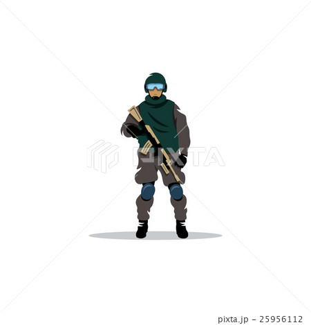 Commando man. Vector Illustration. 25956112