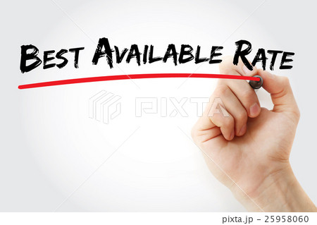 Hand writing Best Available Rate with marker 25958060