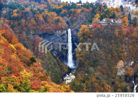 【栃木】明知平展望台　華厳の滝 25958526