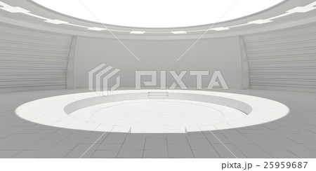 Empty modern futuristic room 25959687
