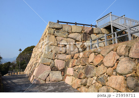 櫛崎城　天守台石垣 25959711