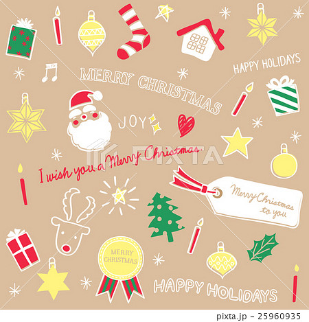 Christmas Cute Pattern Stock Illustration