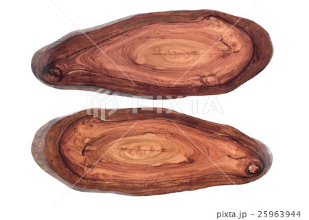 Wood texture of cut tree trunk 25963944