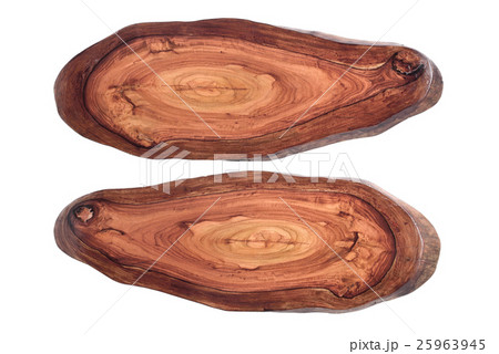 Wood texture of cut tree trunk 25963945