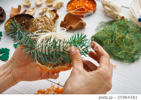 Creative diy hobby. Handmade craft christmas Creative diy hobby. Handmade craft christmas 25964381