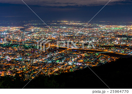 【北海道】札幌の夜景【藻岩山より】 25964770
