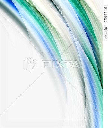 Glossy wave on white space Glossy wave on white space 25965164