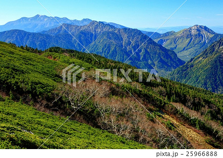 北アルプス・蝶ヶ岳から見る霞沢岳・焼岳・乗鞍岳 北アルプス・蝶ヶ岳から見る霞沢岳・焼岳・乗鞍岳 25966888