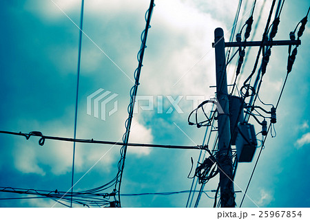 電柱・電線 25967854