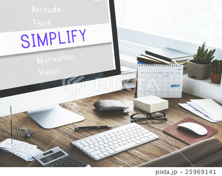 Attitude Possible Creative Inspire Simplify Words Concept 25969141