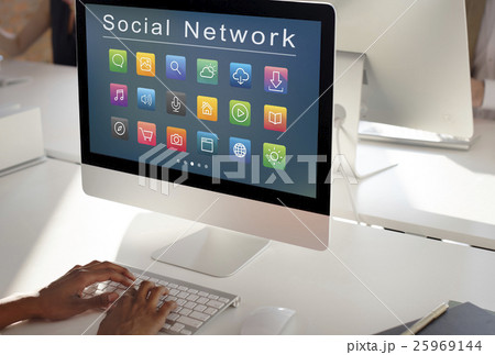 Application Connection Digital Internet Graphic Concept 25969144