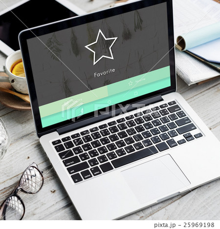 Favorite Bookmark Memory Network Concept 25969198
