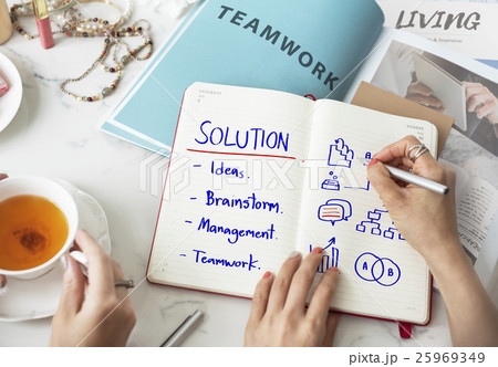 Process Business Strategy Management Solution Teamwork Concept 25969349