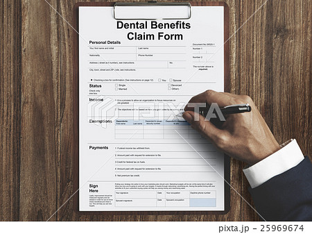 Dental Benefits Claim Form Document Concept Dental Benefits Claim Form Document Concept 25969674