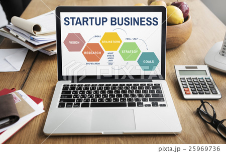 Startup Business Strategy Reserch Concept Startup Business Strategy Reserch Concept 25969736