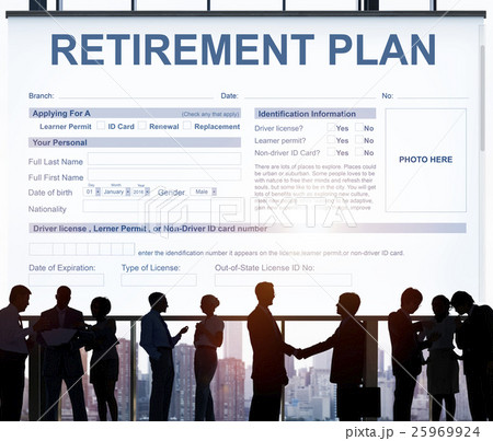 Retirement Plan Form Insurance Financial Concept 25969924